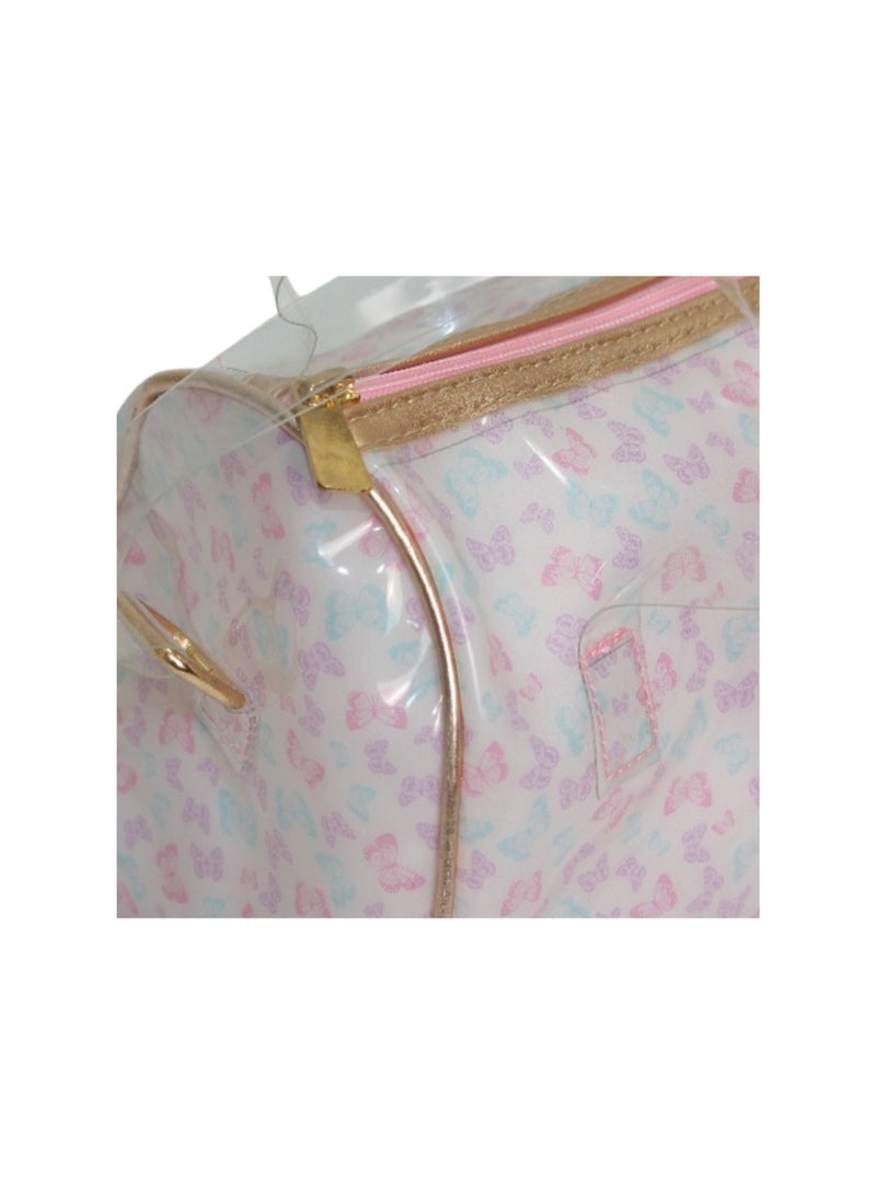 فانسي حقيبة كروس للبنات - بيضاء بتصميم فراشات - Image 3